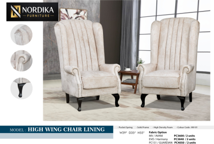 HIGH WING CHAIR LINING